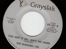 BLENDERS LTD You Got It All  DEEP FUNK 45 * Listen Carolina Funk Darge