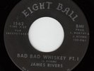 JAMES RIVERS Bad Whiskey KILLER FLUTE FUNK 45 * Listen Eight Ball New Orleans 