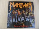 * MANOWAR * FIGHTING THE WORLD * LP * 1987 * AUTOGRAPHS * VERY RARE *