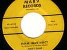 JIMMY DANE 45 TATTLE TALE/PLEASE HAVE MERCY MARV 815 starday custom rockabilly