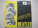 ? THE BEATLES - I SHOULD HAVE KNOWN BETTER...SWEDEN PARLOPHONE