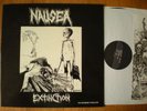 NAUSEA - Extinction LP * ULTRA RAR * Hardcore PUNK Anarcho MEANTIME RECORDS U.K.