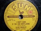 ELVIS PRESLEY I Don't Care if the Sun Don't Shine 78 SUN 210 Good Rockin Tonight