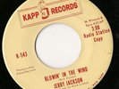 NORTHERN SOUL JERRY JACKSON SINGS BOB DYLAN BLOWIN' IN THE WIND PROMO DJ 7