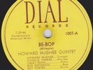 Charlie Parker/Howard McGhee 78/LOVER MAN/BE-BOP/Dial 1007/excellent