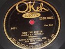 Louis Armstrong and His Hot Five on Okeh 78 8631, Skip The Gutter, Knee Drops
