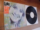 LULU LP 1967 To Sir With Love White Label Promo Mono