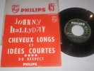 SP 45TJUKE BOX ENCART ORIGINAL 373.810 JOHNNY HALLYDAY CH.LONG IDEE ..