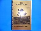 U2 THE JOSHUA TREE TOUR ITINERARY BOOK  LEG 1 USA 1987
