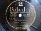 Chausson Poeme Jacques Thibaud Polydor 2X78rpm