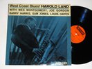 HAROLD LAND: WEST COAST BLUES jazzland LP / MONO DG