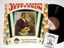 BLIND LEMON JEFFERSON: KING of COUNTRY BLUES yazoo 2LP