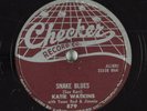 Hear Blues 78 TEXAS RED / KATIE WATKINS_Snake Blues_CHECKER 879 JIMMIE BURNS
