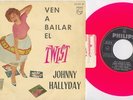 JOHNNY HALLYDAY -VEN A BAILAR EL TWIST -RARE SPANISH EP 1962 PINK VINYL