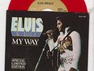 MY WAY / AMERICA = ELVIS PRESLEY 1977 US RED WAX PC LIMITED