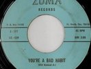 rare Texas New Breed R&B 45 ZUMA you're a bad habit