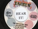DOO WOP 45 The Five Satins EP (Ember # 102) Our Anniversary/Wish I Had My Baby..