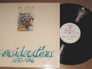 BILL DIXON RARE JAZZ LP CONSIDERATIONS 2.  FORE LABEL MADE IN ITALY FORE 80/FIVE