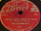 rare DOO WOP  Parrot 78 The Flamingos 