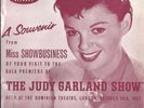 JUDY GARLAND SOUVENIR UK PS 45 rpm ITS SO LOVELY TO BE BACK IN LONDON