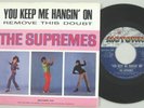 SUPREMES . . SOUL R&B 45 & Picture Sleeve . . You Keep Me Hangin' On . . EXC