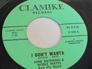 JUNE BATEMAN & NOBLE WATTS - I don't wanta - CLAMIKE - R&B MOD POPCORN - HEAR IT