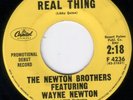 GROUP 45 NEWTON BROTHERS (WAYNE NEWTON) THE REAL THING/I SPY CAP. DJ 4236