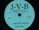 EDDIE BURNS -- 50s BLUES 78 on JVB LABEL. RARE DETROIT BLUES