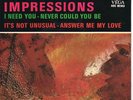 RARE FRENCH THE IMPRESSIONS EP : I NEED YOU + 3