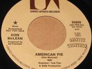 DON McLEAN WLP DJ PROMO 45 