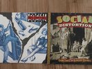 SOCIAL DISTORTION - HARD TIMES NURSERY RHYMES & SELF TITLED VINYL RECORDS NM