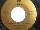 NORTHERN 45-BOBBY GUITAR WOOD-IT'S MIGHTY NICE TO KNOW