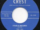Fantastic Rockabilly RE Tom Tall Stack -A-Records Crest  45