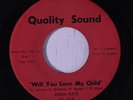 ANNA RAYE: Will You Love My Child / Will You Be There 45 rare Soul
