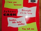 EP Johnny Cash I love you because rar French London1960