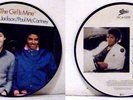 PAUL McCARTNEY and MICHAEL JACKSON 7 Inch Picture Disc 45 The Girl is mine 1982