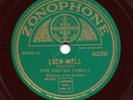 Carter Family: Lula Wall on Zonophone 4239, NM