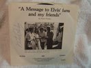 Vester Presley  Elvis Uncle A Message to Elvis' fans and my Friends SIGNED RARE?