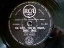 ELVIS PRESLEY I'm Left, You're Right, She's Gone New Zealand 78 RCA