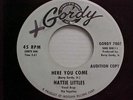 Hattie Littles, Here You Come / Your Love Is Wonderful, Gordy 7007 wlp 45 fm1962