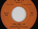 Black Gospel Screamer 45 SENSATIONAL SIX SINGERS OF MICHIGAN Lord Here I HEAR