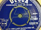 DECCA DEMO SAMPLE, JEAN MARTIN, SAVE THE LAST DANCE FOR ME,1964, MINT CONDITION