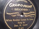 DAN W. QUINN when reuben comes to town GRAM-O-PHONE A-474 gramophone 7