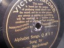 HARRY MACDONOUGH alphabet songs, Q R S T victor RECORD A-716 78 7