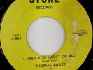 rare Soul Funk 45 THOMAS BAILEY on STONE Hear