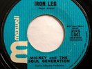 * MICKEY & THE SOUL GENERATION Iron Leg RARE LATIN FUNK BREAKS Texas 45   HEAR