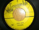 Record: Good News-Tommy McCook/ The fits is on me Treasure Isle Records. Reggae