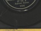 78 RPM RARE 3 INCH DECCA RECORD BY ANDREWS SISTERS 