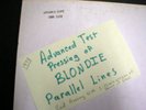 RARE  Blondie Parallel Lines Advanced Test Pressin Second Version VG+ / VG 