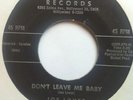 JOE LOVER don't leave me baby 45 RARE DOO WOP R&B SOUL HEAR PAXTON KIM FOWLEY